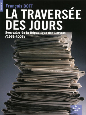 cover image of La traversée des jours